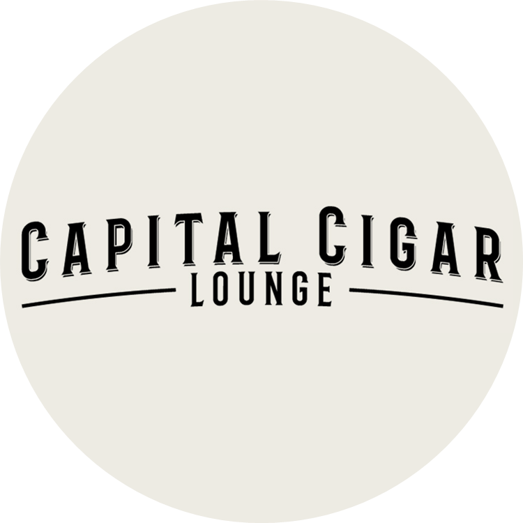 capital cigar lounge Lincoln Nebraska logo tan
